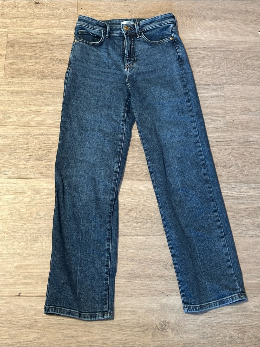 LC Lauren Conrad Dark Blue Straight-Leg Women's Jeans